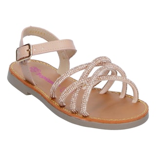 Foto 2 | Sandalias Tropicana Beige Brilloso Casual para Niña