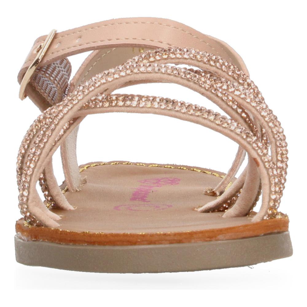 Foto 6 pulgar | Sandalias Tropicana Beige Brilloso Casual para Niña