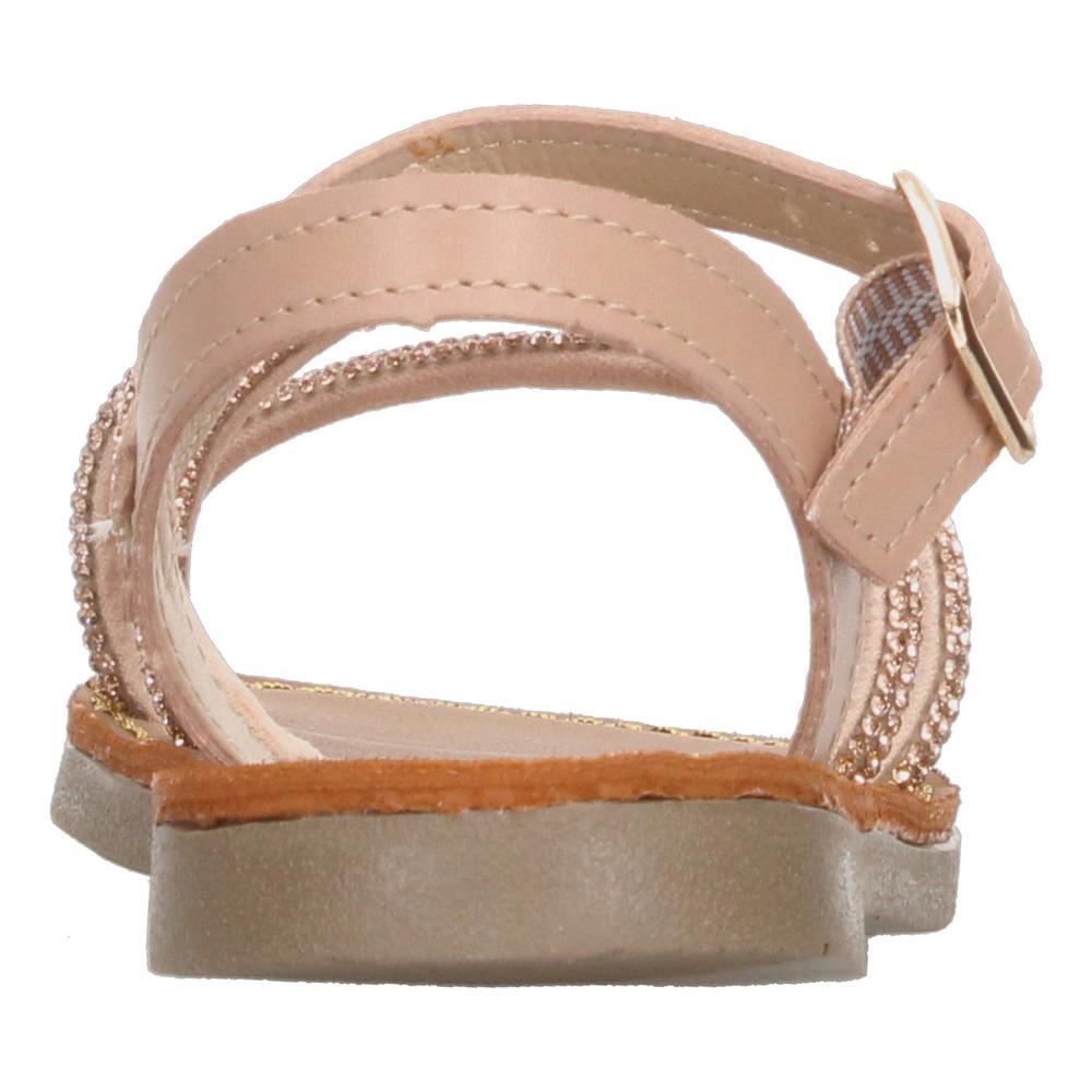 Foto 7 pulgar | Sandalias Tropicana Beige Brilloso Casual para Niña