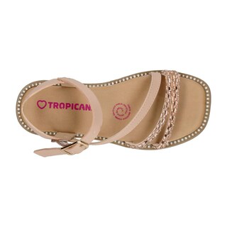 Foto 8 | Sandalias Tropicana Beige Casual para Niña