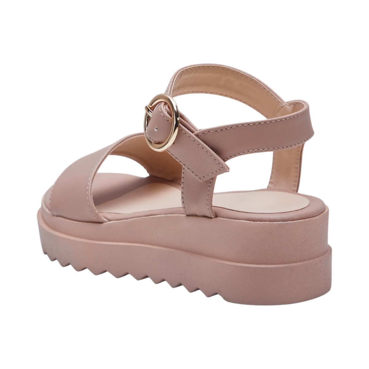 Foto 2 | Sandalia Calzado Watanabe Color Beige Niña Plana Satín