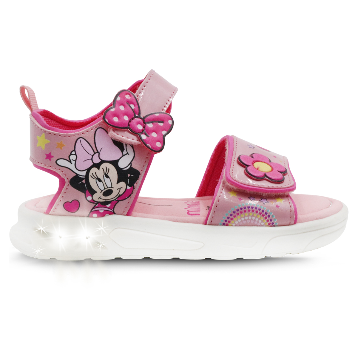 Sandalia Disney Minnie Mouse Con Luces Para Niña