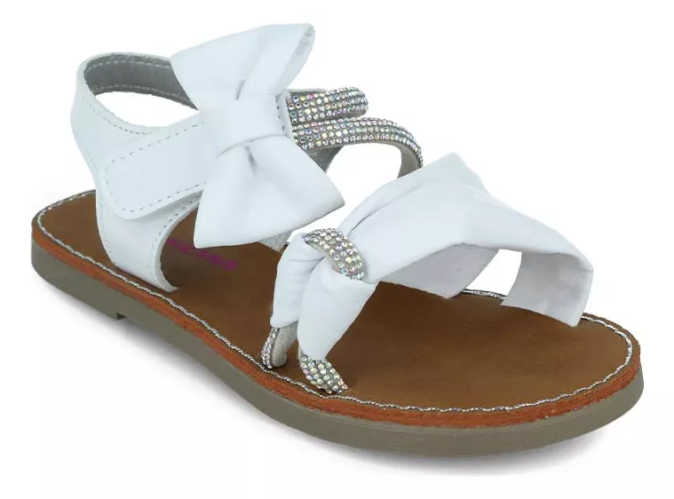Foto 3 pulgar | Sandalia Huarache Tropicana Tr653004 Niña Casual Blanco Sintético