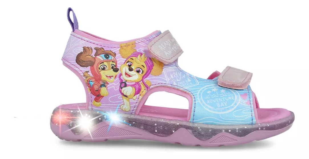 Foto 2 pulgar | Sandalia Huarache Paw Patrol Pw961509 Niña Sintético Rosa Con Luces