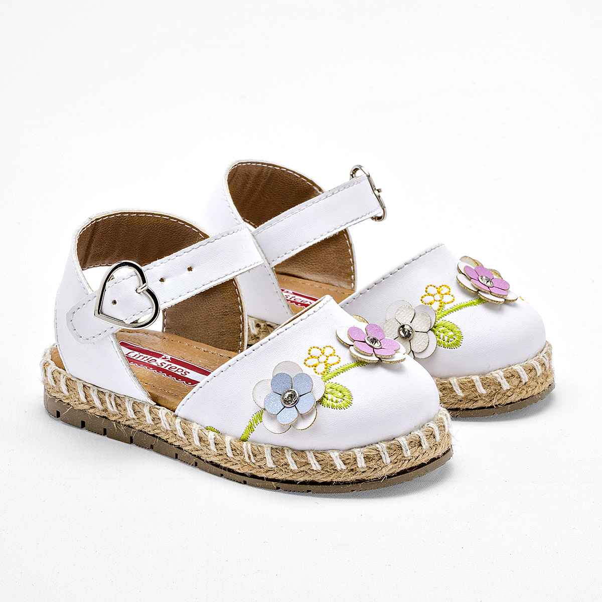 Little-steps Sandalia Para Bebé Niña Blanco Multicolor Cod.132414