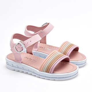Foto 1 | Danielitos Shoes Sandalia Para Niña Rosa Multicolor Cod.133330