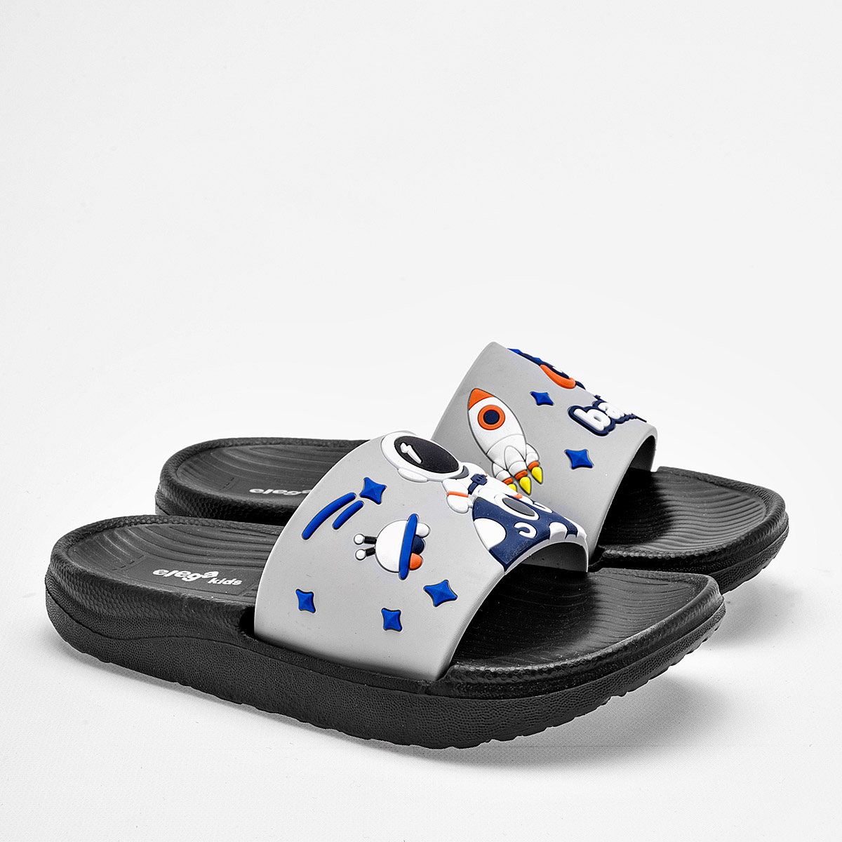 Elega Sandalia Para Niño Gris Multicolor Cod.132057