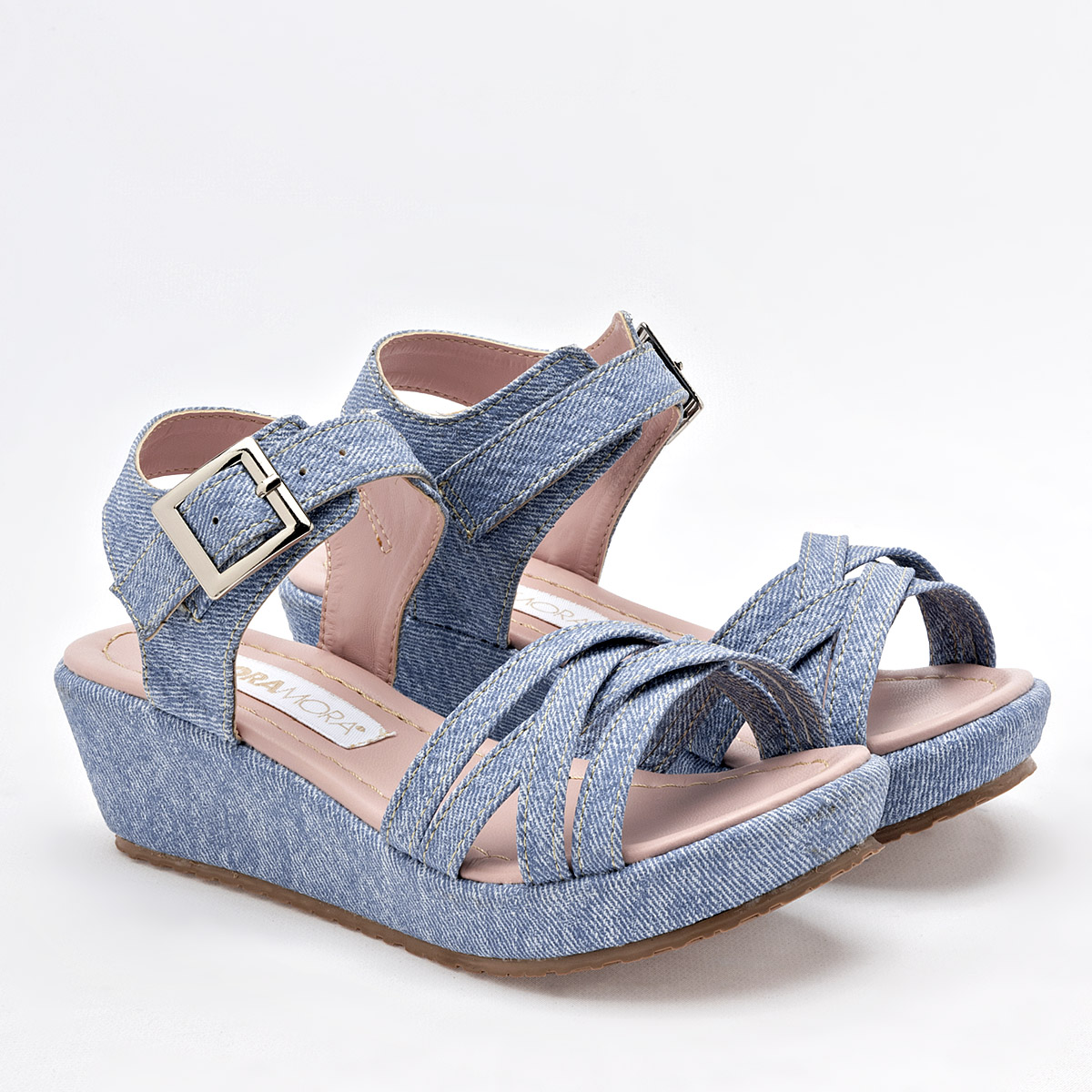 Moramora Sandalia Para Niña Azul Cod.133396
