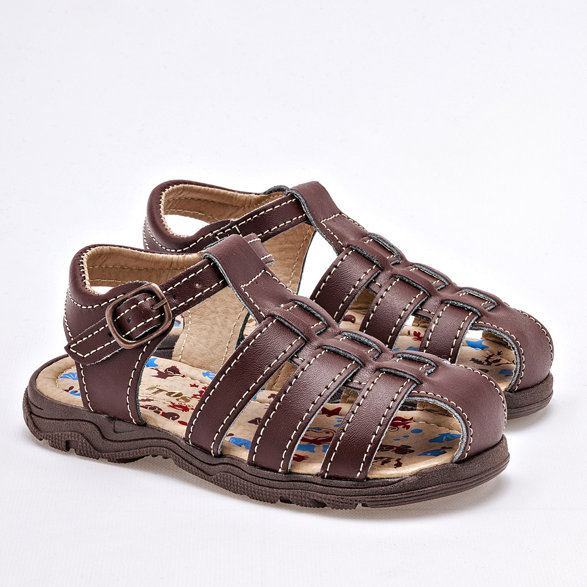 Danielitos Shoes Sandalia Para Niño Café Cod.132013
