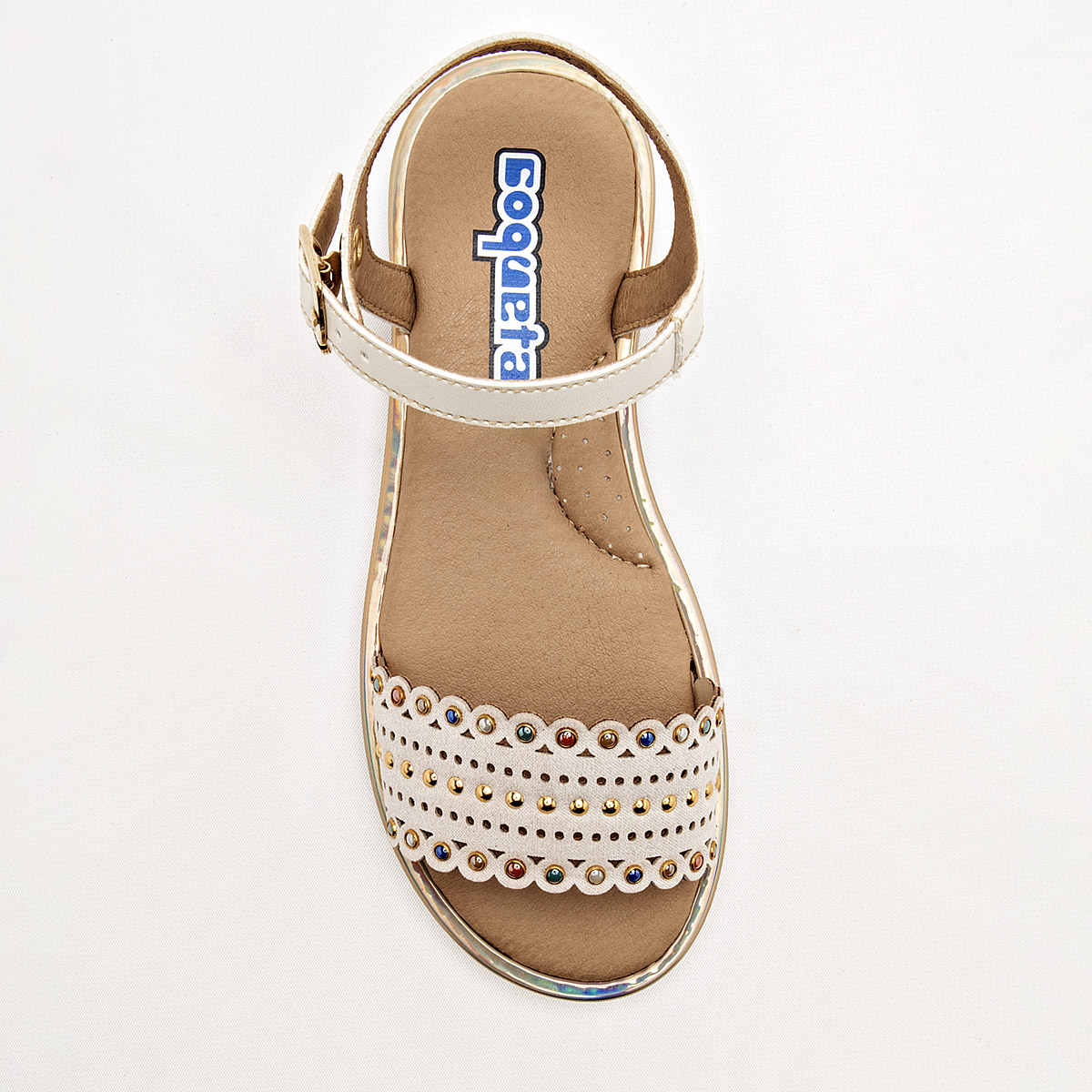 Coqueta Sandalia Para Niña Beige Cod.131994