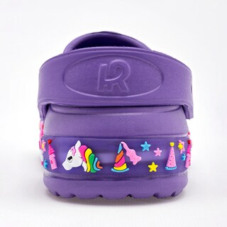 Foto 2 | Eva Moda Sandalia Para Niña Morado, Con Luces Cod.132104
