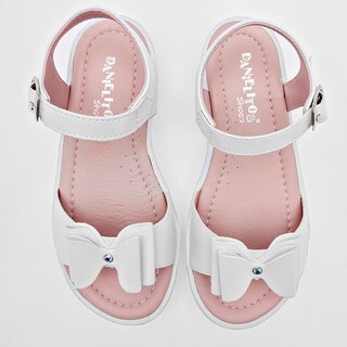 Foto 2 | Danielitos Shoes Sandalia Para Niña Blanco Cod.132014