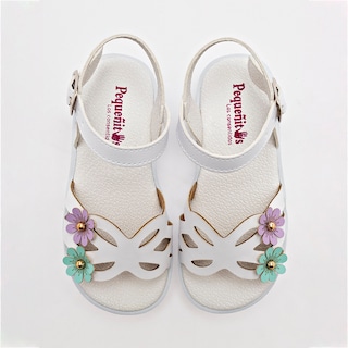 Foto 2 | Chaparrin Sandalia Para Niña Blanco Multicolor Cod.133799