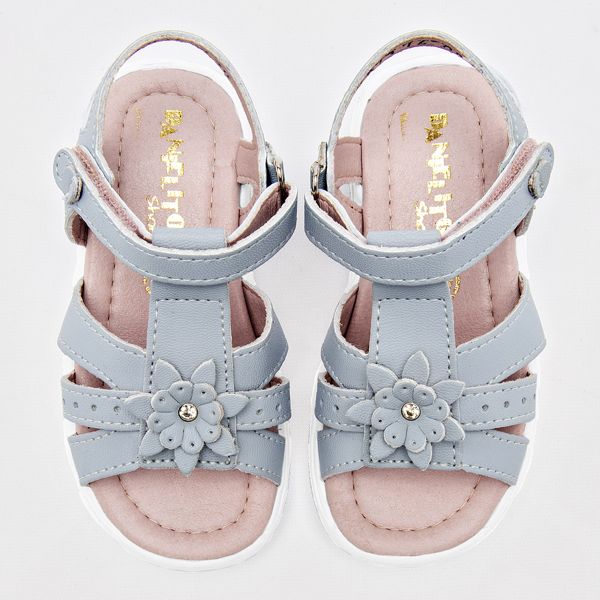 Foto 2 | Danielitos Shoes Sandalia Para Niña Azul Cod.133016