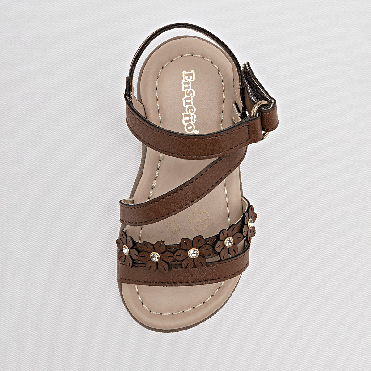 Ensueño Sandalia Para Bebé Niña Café Cod.132077