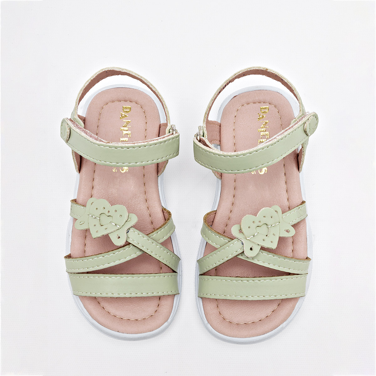 Foto 2 | Danielitos Shoes Sandalia Para Niña Verde Cod.133332