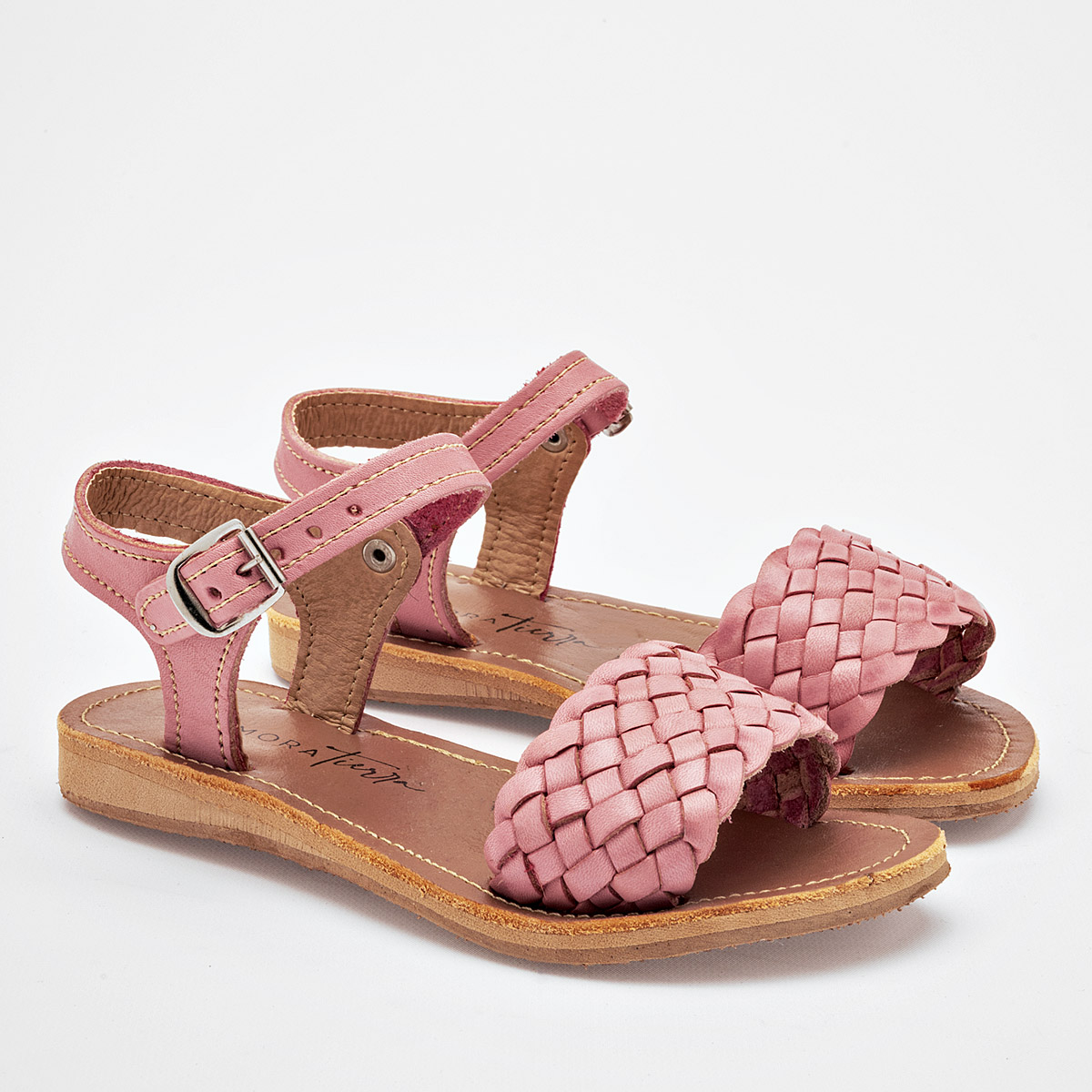 Mora Tierra Sandalia Para Niña Rosa Cod.132504