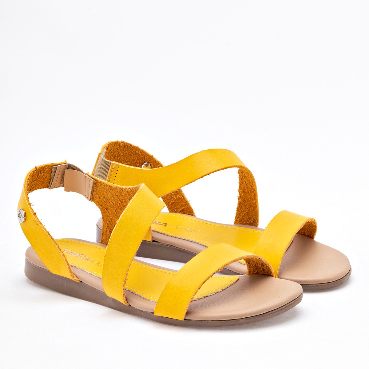 Moramora Sandalia Para Niña Amarillo Cod.132576 $308