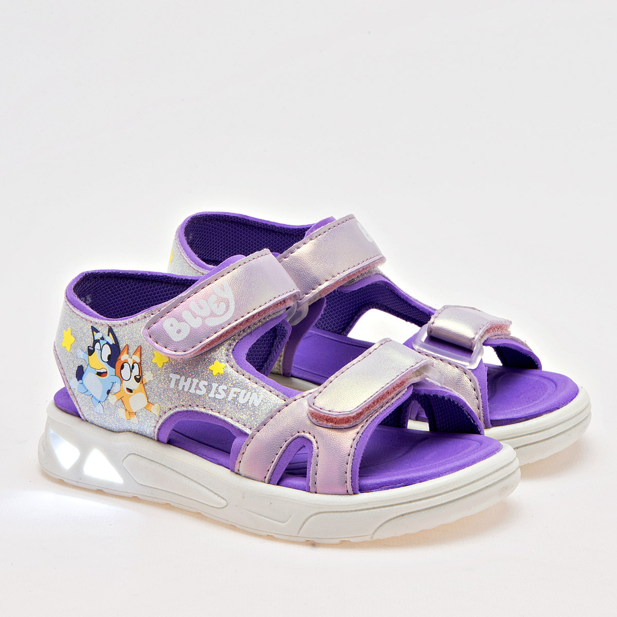 Licencias Tropicana Sandalia Para Niña Lila, Con Luces Cod.132392