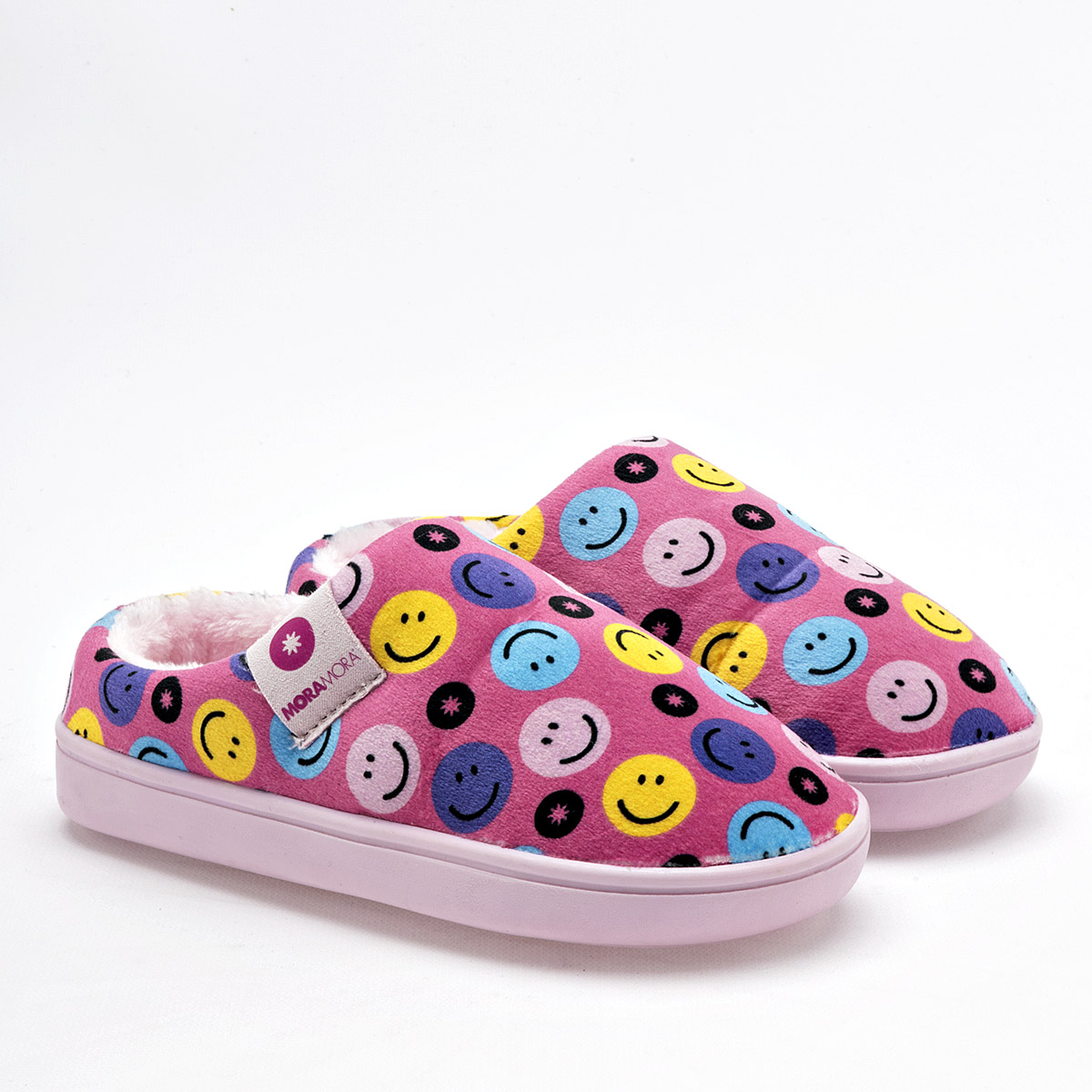 Moramora Pantufla Para Niña Rosa Multicolor Cod.131685