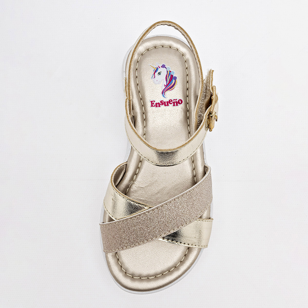 Ensueño Sandalia Para Niña Dorado Cod.132069