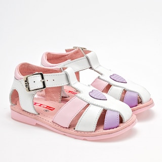 Foto 1 | Dogi Sandalia Para Niña Blanco Rosa Lila Cod.132039