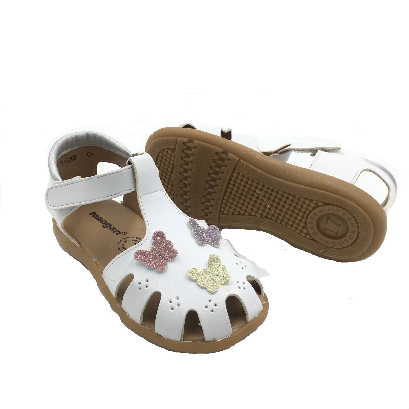 Foto 2 | Zapato-sandalia Tobogan Niña2208rosa-blanco16