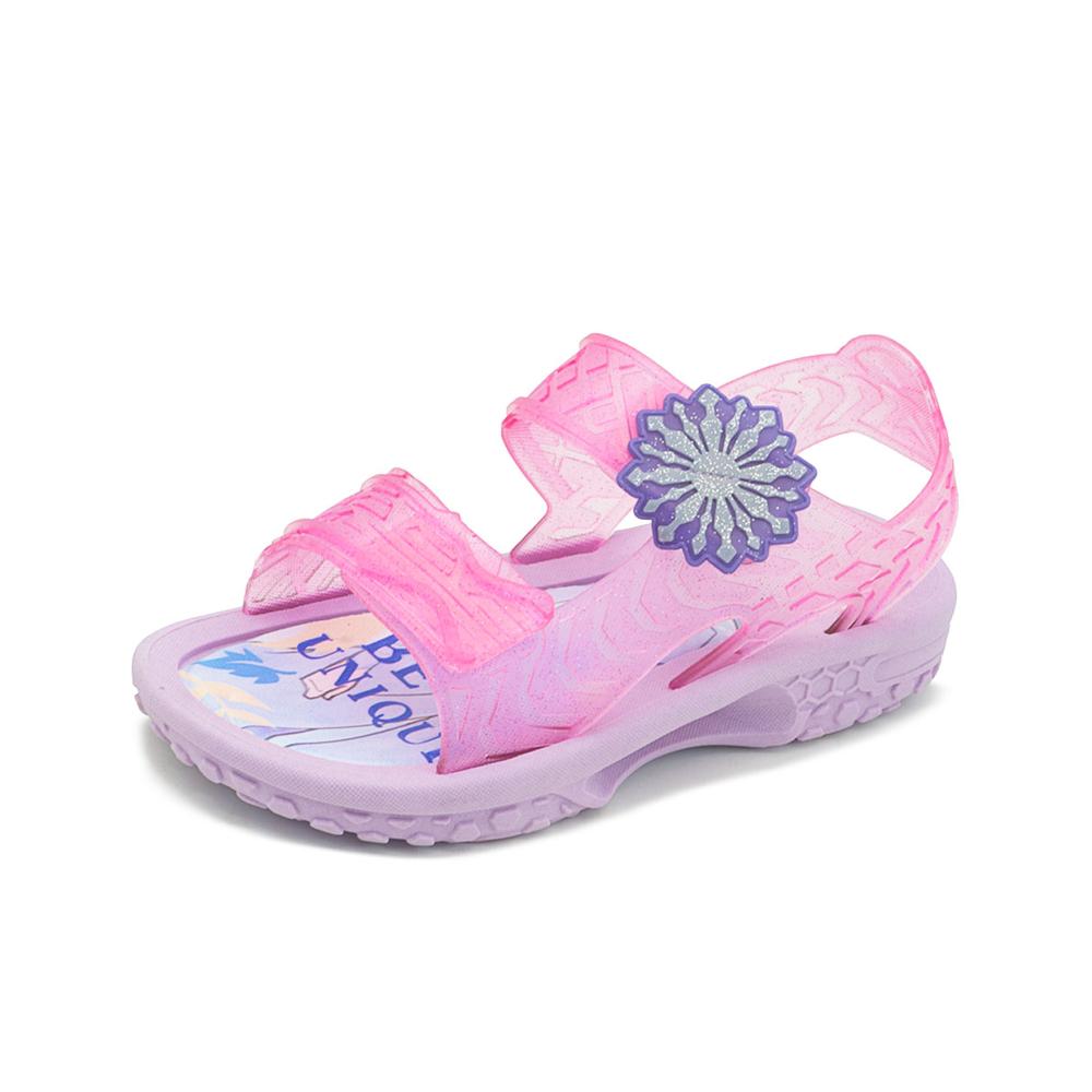 Foto 4 pulgar | Sandalia Niña Antiderrapante Casual Rosa Frozen Elsa 17-21 Rosa