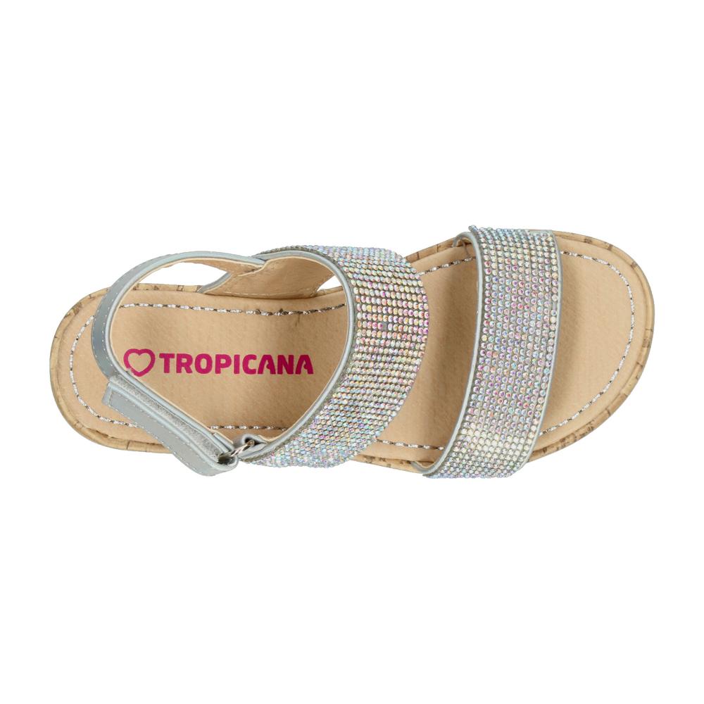 Foto 8 | Sandalias Tropicana Plateado Para Niña T22-25 [tro1554] Plateado