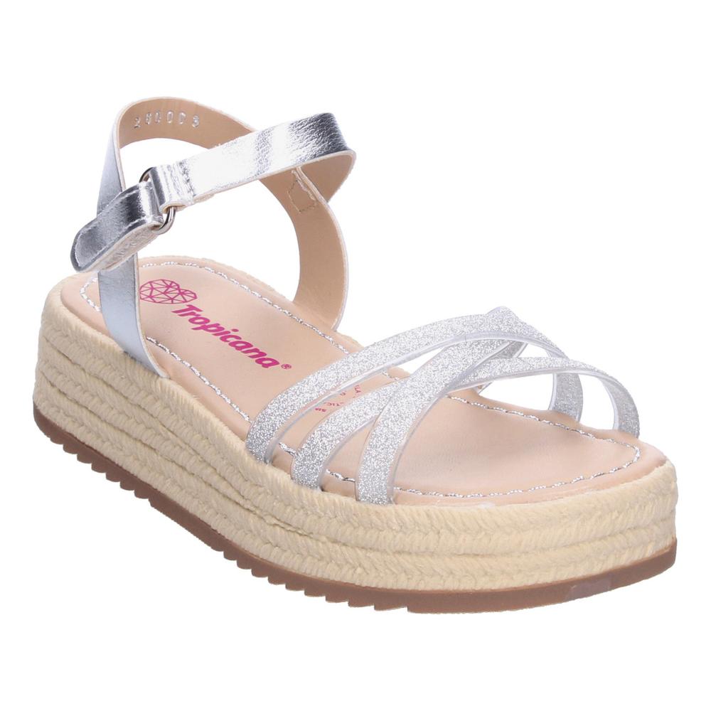 Foto 5 pulgar | Sandalias Tropicana Plateado Para Niña [tro1418] Beige