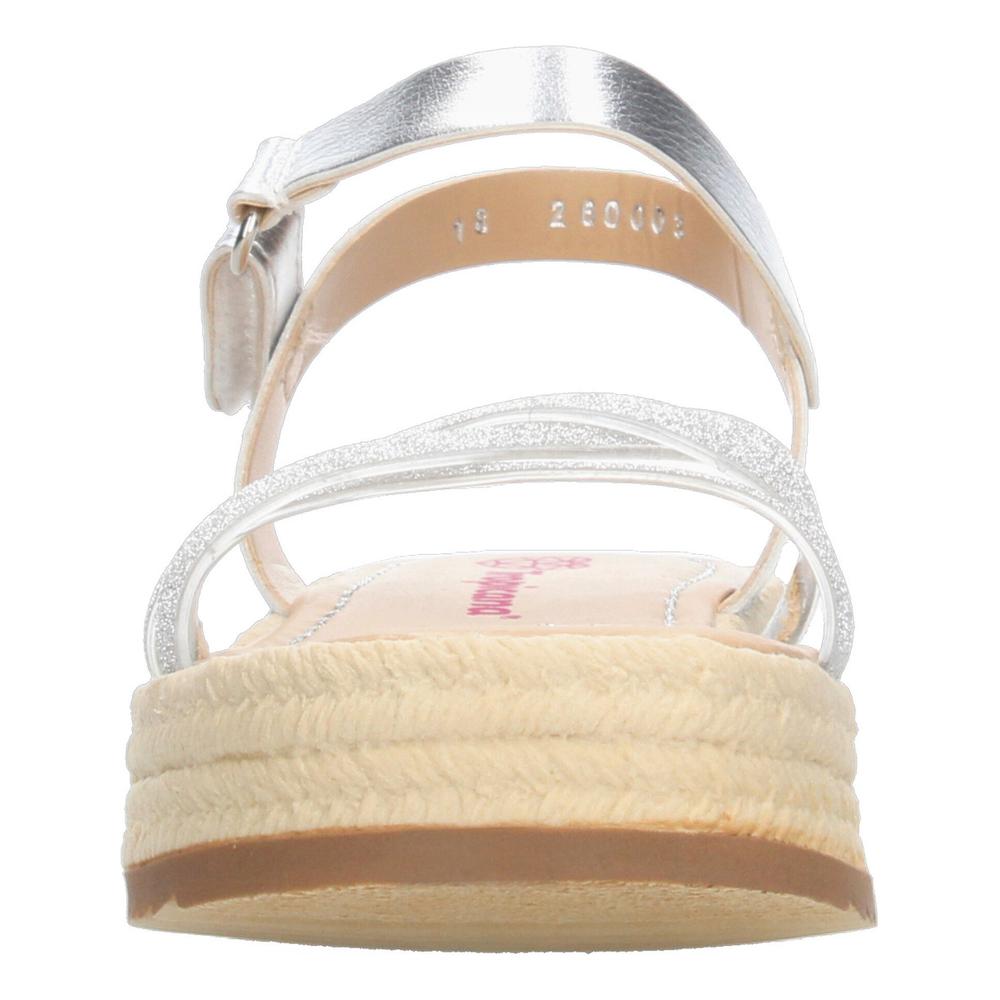 Foto 7 pulgar | Sandalias Tropicana Plateado Para Niña [tro1418] Beige