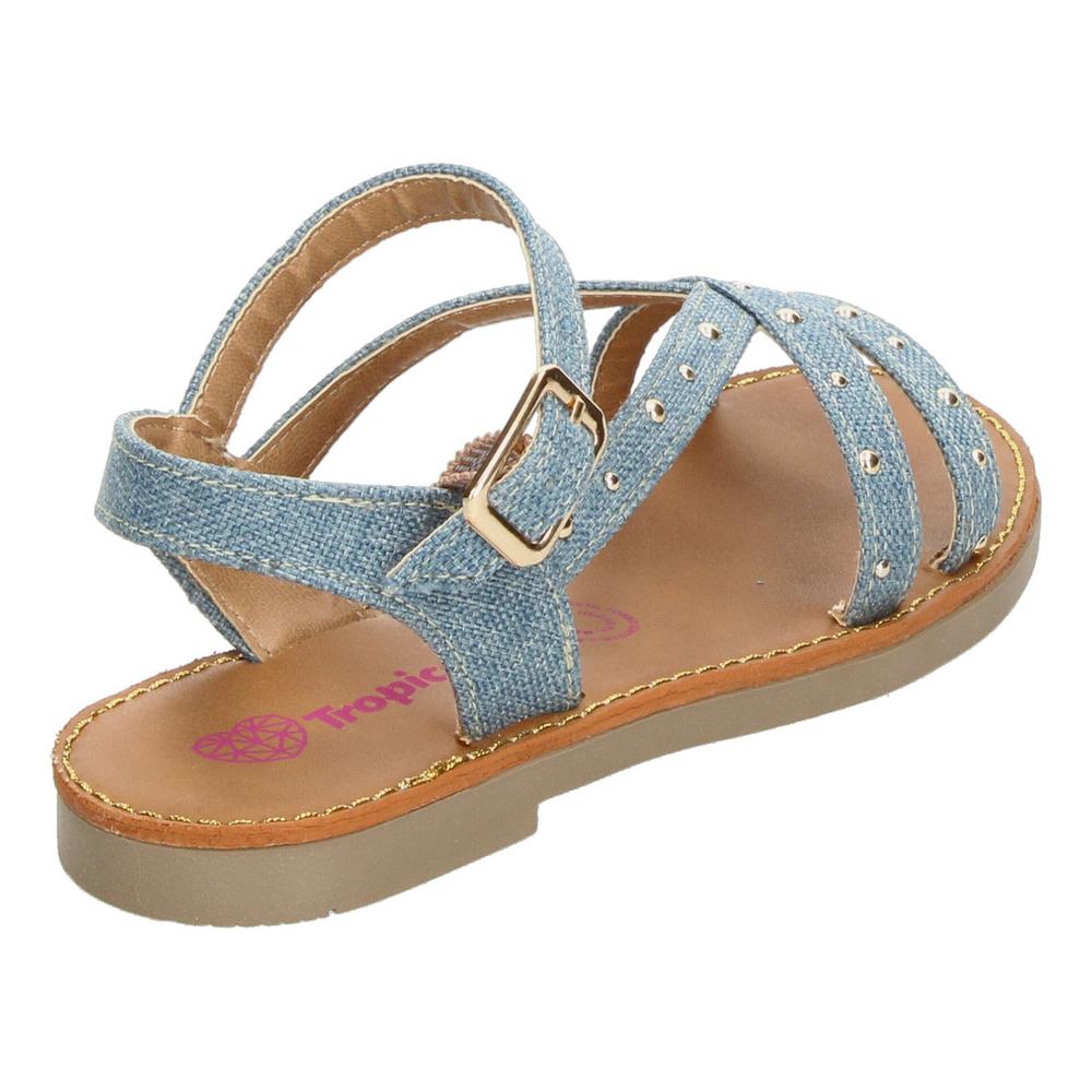 Foto 4 pulgar | Sandalias Tropicana Azul Hebilla Ajustable Para Niña T14-26 Azul