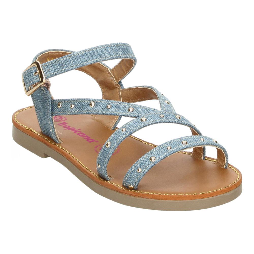 Foto 5 pulgar | Sandalias Tropicana Azul Hebilla Ajustable Para Niña T14-26 Azul