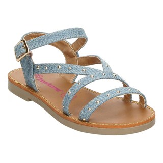 Foto 4 | Sandalias Tropicana Azul Hebilla Ajustable Para Niña T14-26 Azul