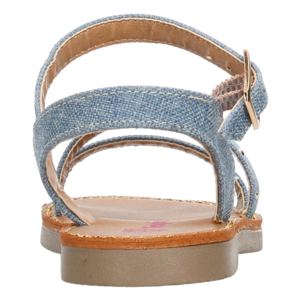 Foto 8 pulgar | Sandalias Tropicana Azul Hebilla Ajustable Para Niña T14-26 Azul
