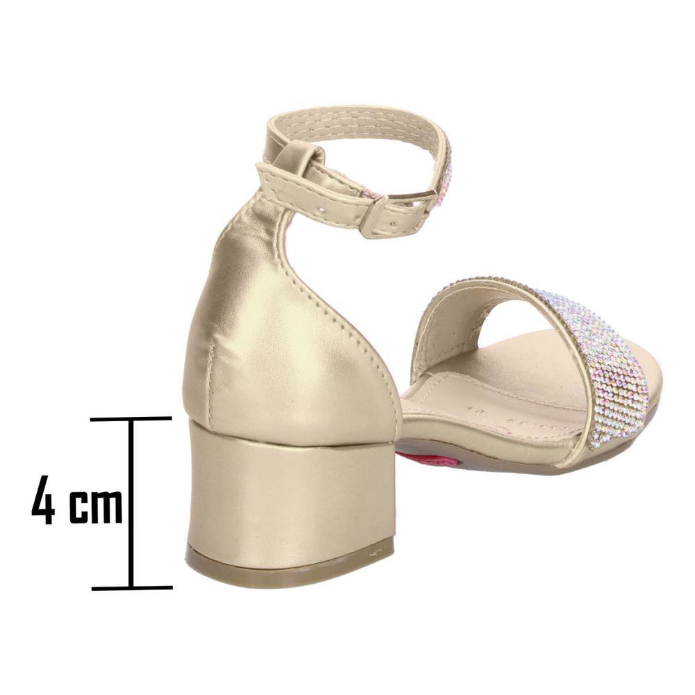 Foto 4 pulgar | Sandalias Tropicana Dorado Con Tacón Para Niña Dorado