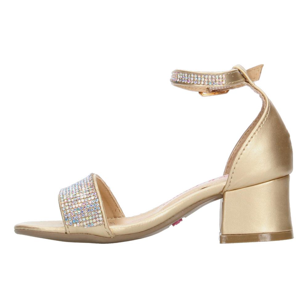 Foto 5 pulgar | Sandalias Tropicana Dorado Con Tacón Para Niña Dorado