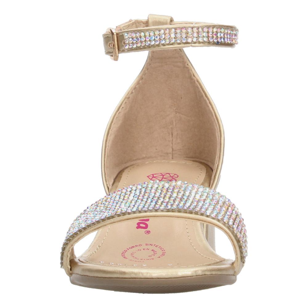 Foto 6 pulgar | Sandalias Tropicana Dorado Con Tacón Para Niña Dorado