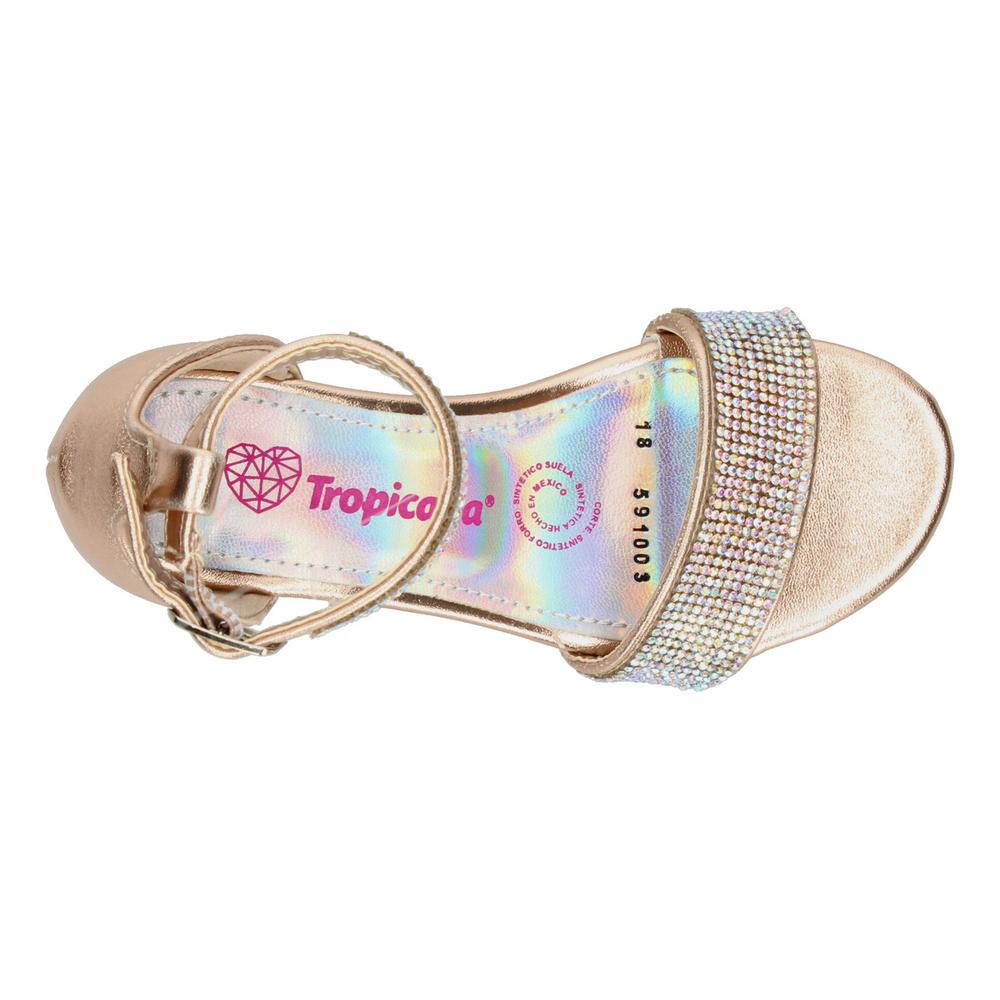 Foto 8 pulgar | Sandalias Tropicana Rose Gold Para Niña [tro1431] Dorado