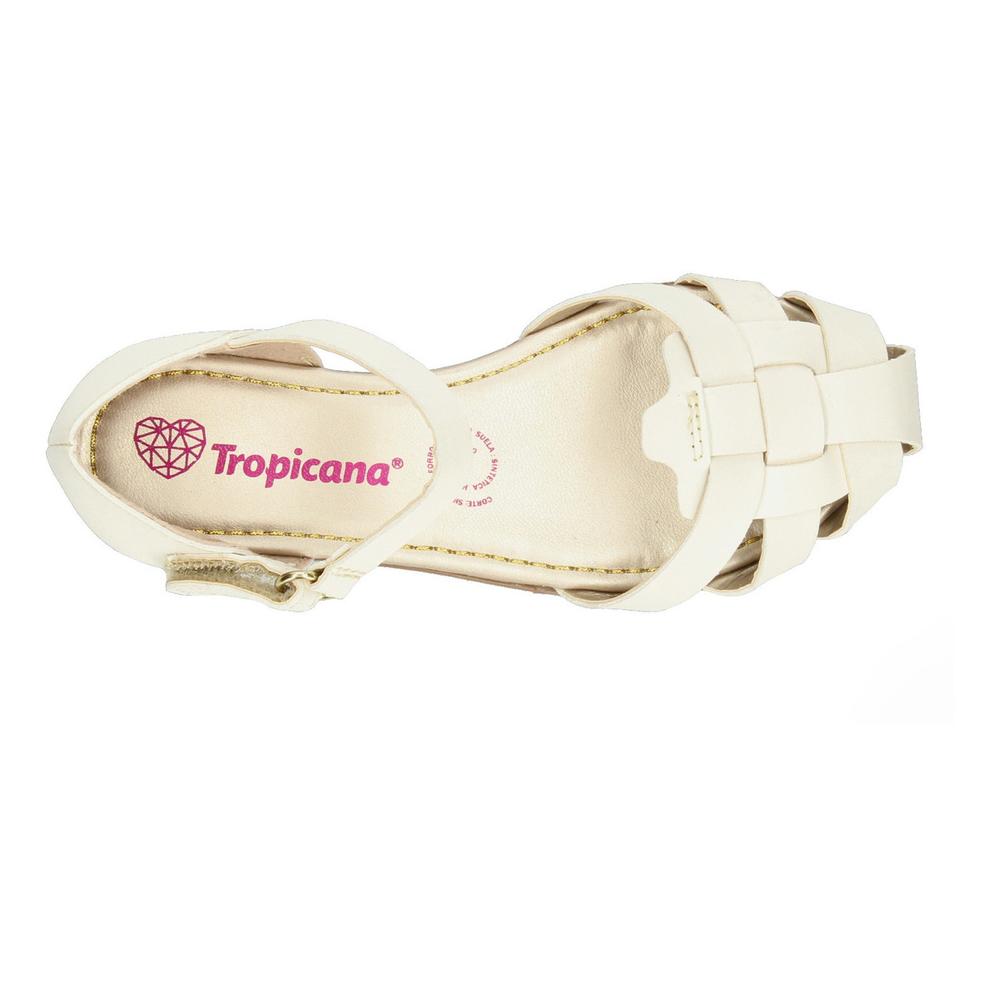 Foto 5 | Sandalias Tropicana Latte Para Niña [tro1350] Beige