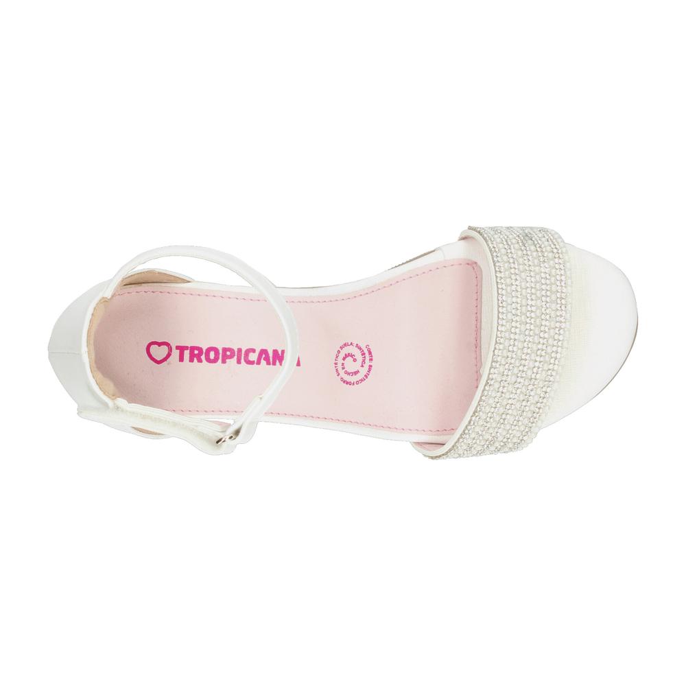 Foto 9 pulgar | Sandalias Tropicana Blanco Para Niña T18-22 [tro1570] Blanco