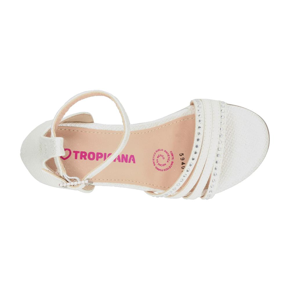 Foto 9 pulgar | Sandalias Tropicana Blanco Para Niña T22-26 [tro1567] Blanco