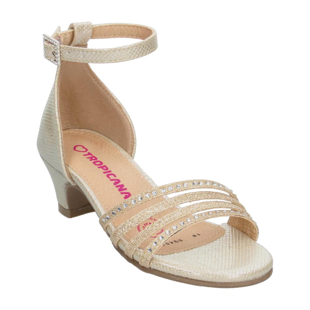 Foto 4 | Sandalias Tropicana Dorado Para Niña T22-26 [tro1569] Dorado