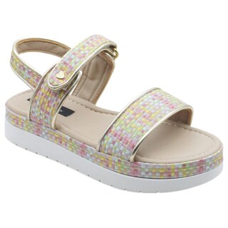 Foto 1 | Sandalias Exterior Piel Vegana Color Multicolor Para Niña De Rbcollection