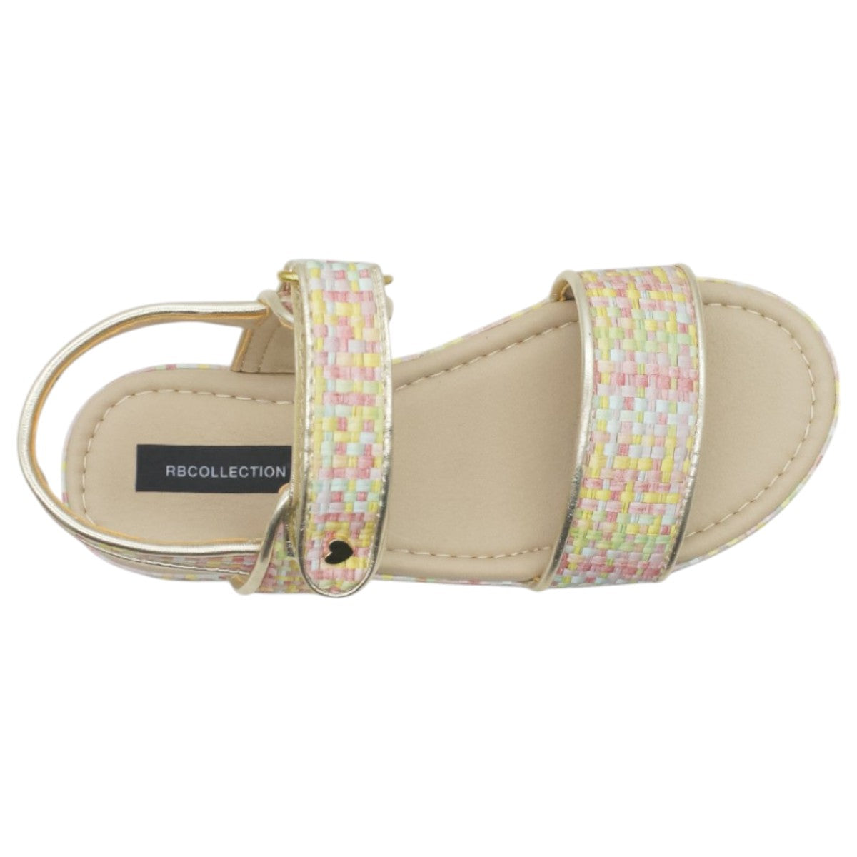 Foto 3 | Sandalias Exterior Piel Vegana Color Multicolor Para Niña De Rbcollection