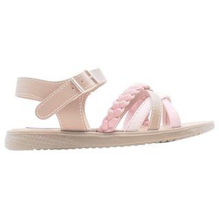 Foto 2 | Sandalias Exterior Piel Color Café Para Niña De Rbcollection