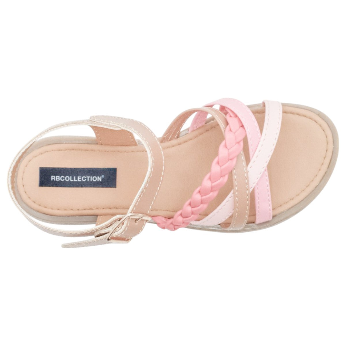 Foto 4 pulgar | Sandalias Exterior Piel Color Café Para Niña De Rbcollection