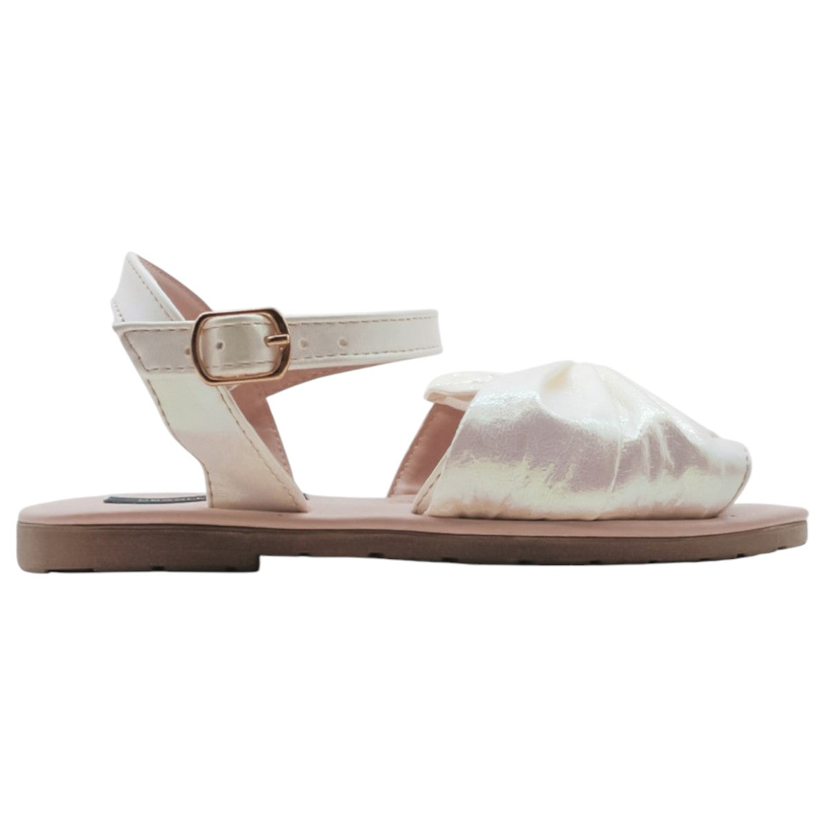 Foto 2 | Sandalias Exterior Piel Color Blanco Para Niña De Rbcollection