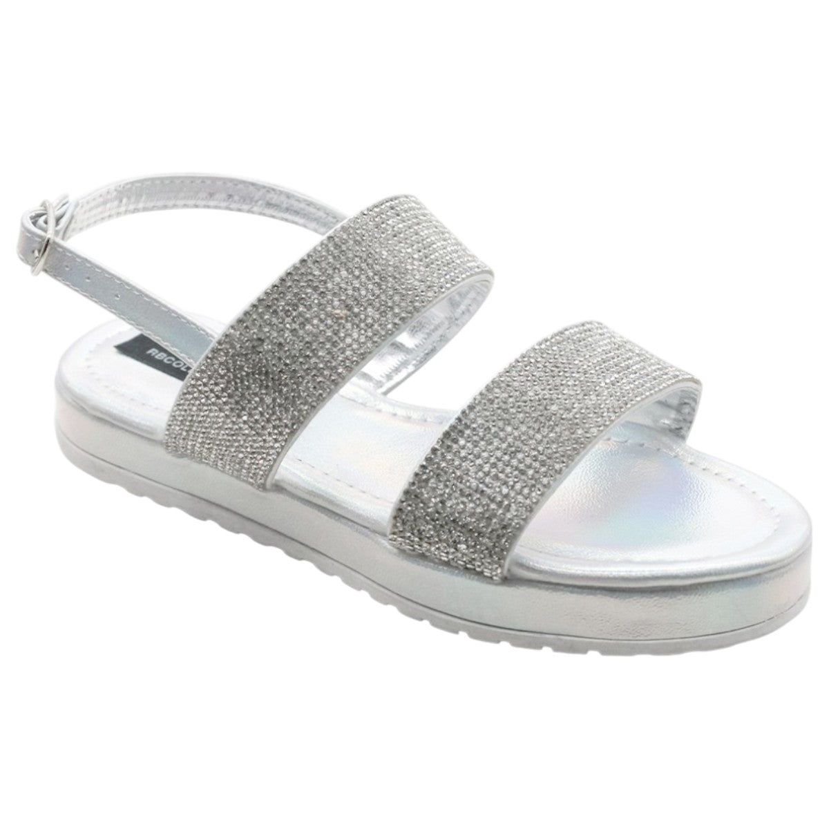 Foto 2 pulgar | Sandalias Exterior Sintético Color Plata Para Niña De Rbcollection