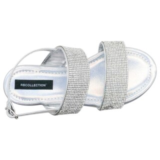 Foto 3 | Sandalias Exterior Sintético Color Plata Para Niña De Rbcollection